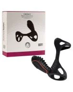 Manga Vibratória C/ Anel Vibratório Gladiator Adrien Lastic Mini Controle Romoto Preta