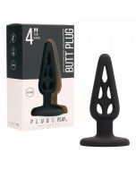 Plug Anal em Silicone Plug & Play 4" Preto