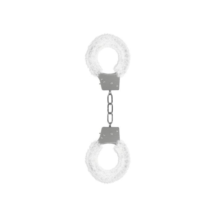 Algemas C/ Peluche Beginner's Furry Handcuffs Brancas