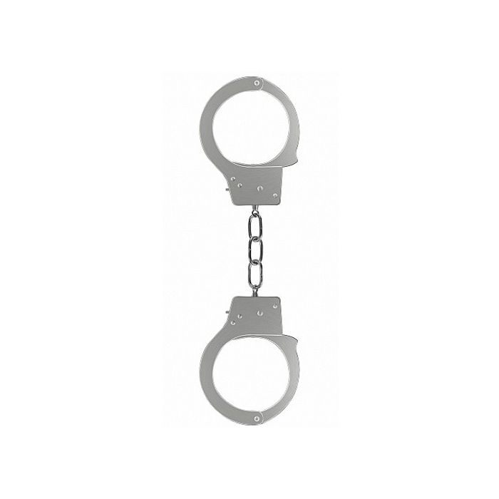 Algemas em Metal Beginner's Hancuffs Prateadas