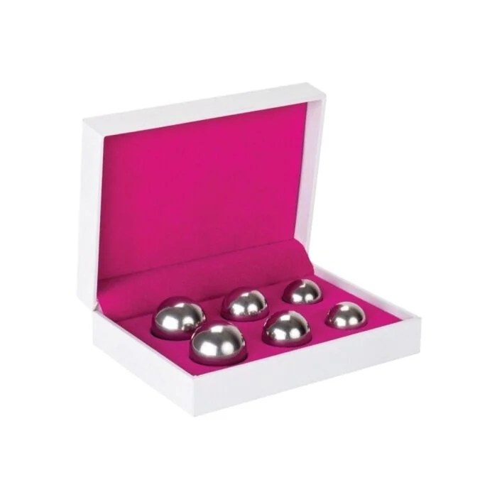 Conjunto de 3 Bolas Vaginais Ben Wa Balls Prateadas
