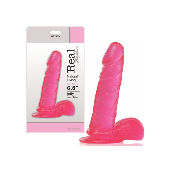 Dildo Real Rapture Earth Flavour 6.5'' Rosa