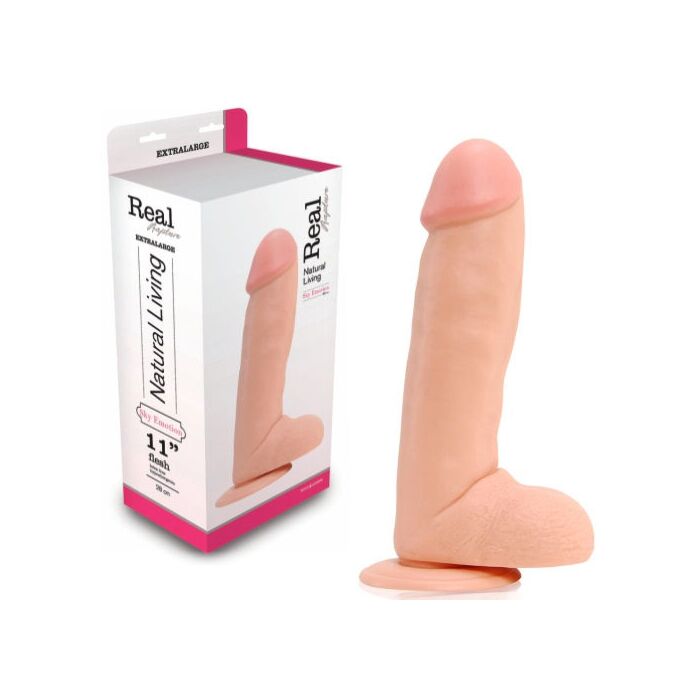 Dildo Real Rapture Sky Emotion 11'' Branco