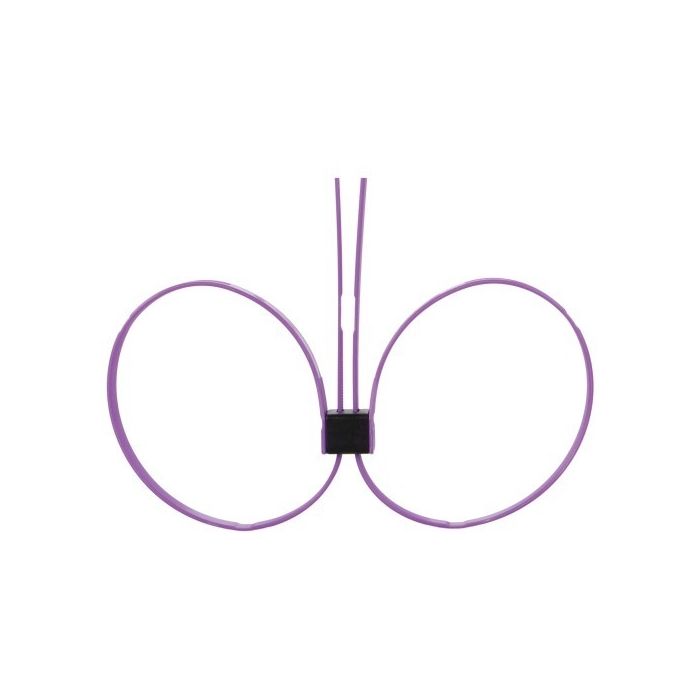 Algemas Descartáveis de Plástico Ouch! Zip Tie Cuffs Extended Roxas
