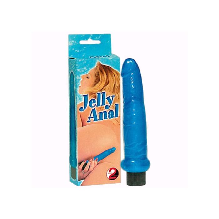 Vibrador Jelly Anal Azul
