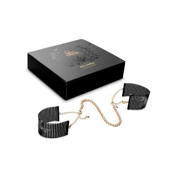 Algemas de Malha Metálica Désir Métallique Bijoux Indiscrets Pretas Conjunto