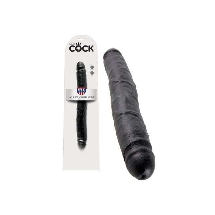 Dildo Duplo Realístico Slim Double Dildo King Cock 12
