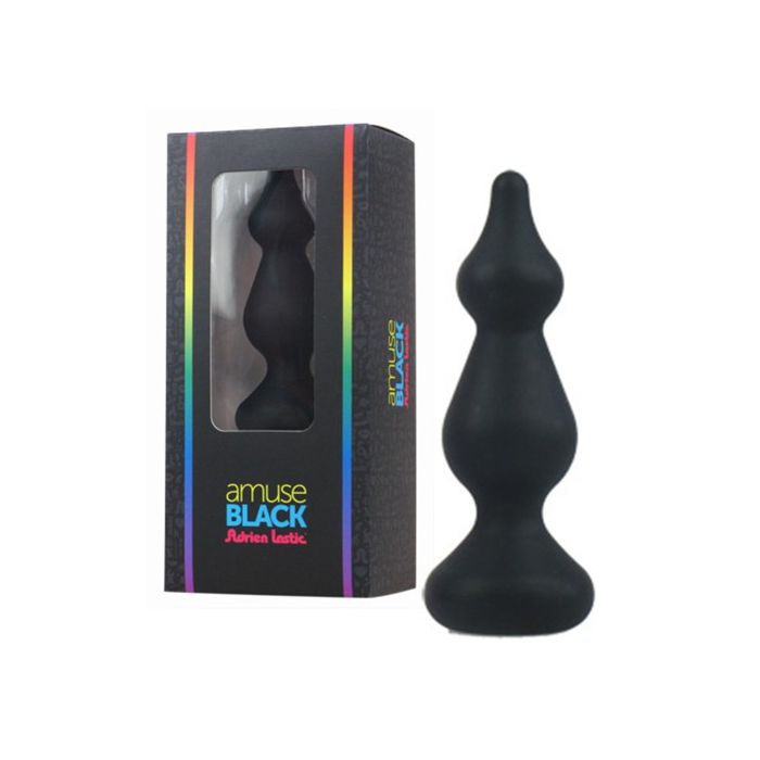 Plug Anal Amuse Black S Adrien Lastic Preto