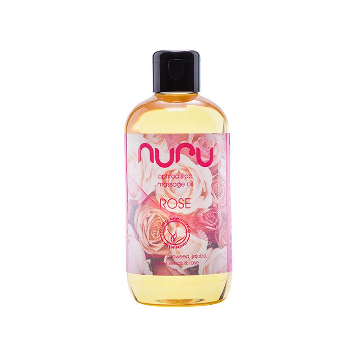 Gel de Massagem Nuru Afrodisíaco Rosa (250 ml) Frente