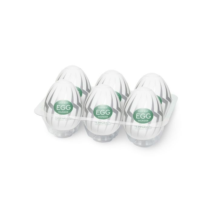 Kit Ovos Masturbadores Tenga Egg Thunder (6 Un) Caixa