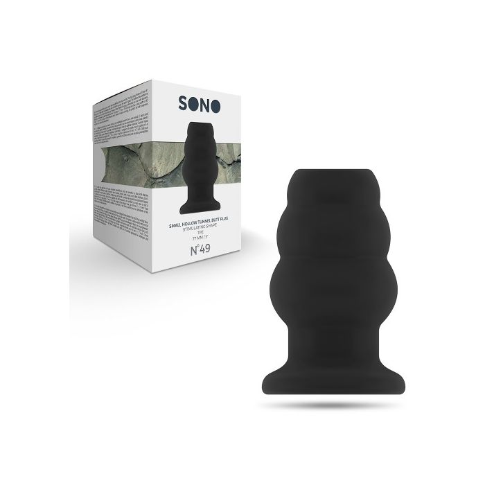 Plug Anal Sono Small Hollow Tunnel Preto Nº49 Caixa