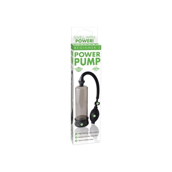 Bomba de Vácuo Beginner's Power Pump Pipedream Preta Caixa