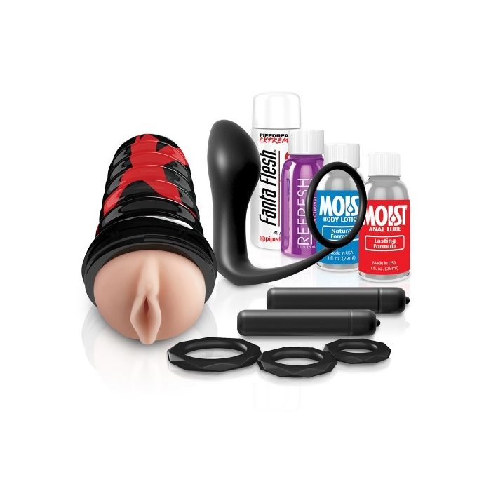 Kit Masturbador Vibratório Ass-Gasm Extreme Vibrating Kit PDX Elite Kit