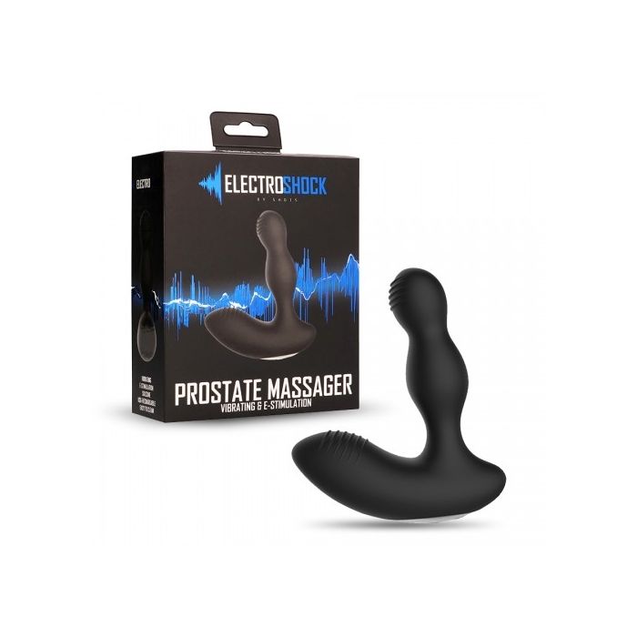 Estimulador da Próstata Recarregável Electro Shock Conjunto