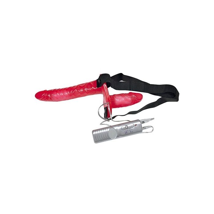 Strap On Duplo C/ Vibração Bad Kitty