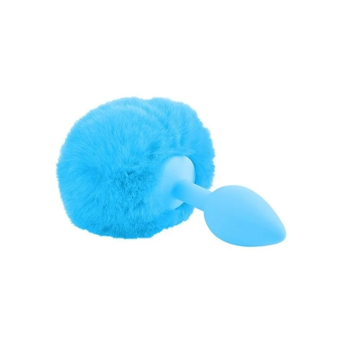 Plug Anal Pipedream Neon C/ Cauda de Coelho Azul