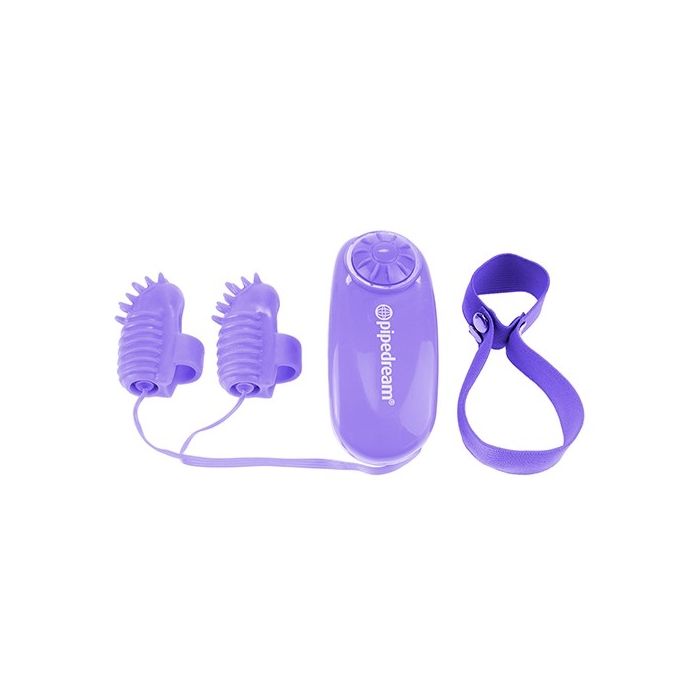 Kit Estimulador Digital Vibratório Neon Magic Touch Finger Fun Roxo 1