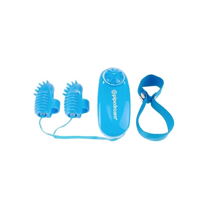 Kit Estimulador Digital Vibratório Neon Magic Touch Finger Fun Azul 1