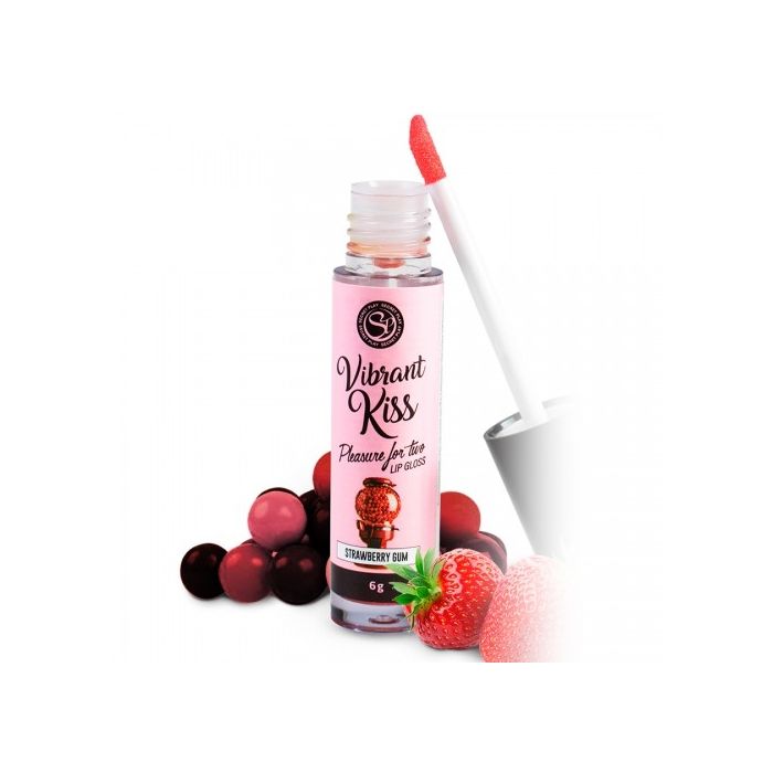 Lip Gloss de Pastilha de Morango Vibrant Kiss (6 g)