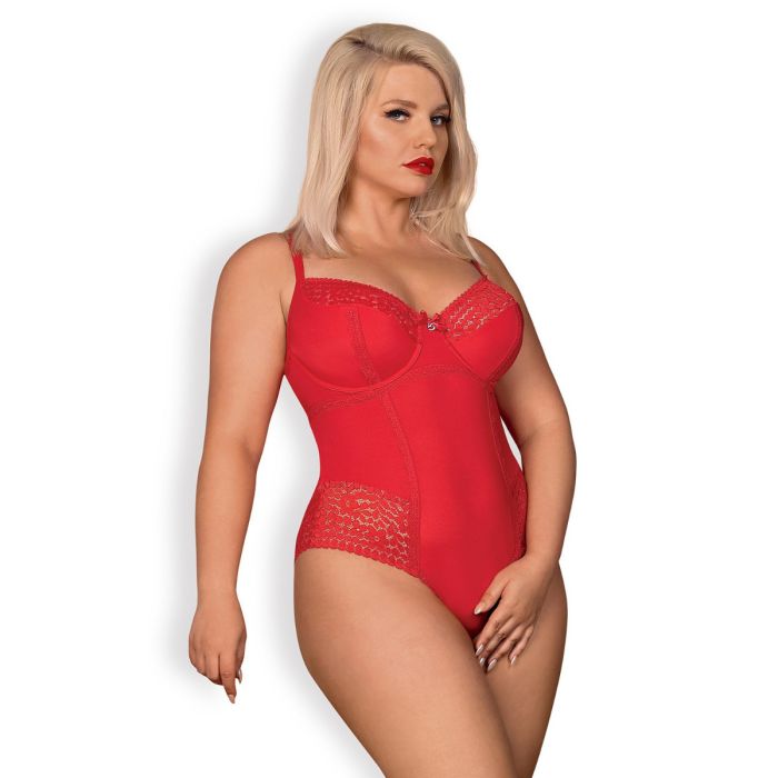 Body Jolierose Tamanho Queen Obsessive Vermelho Frente