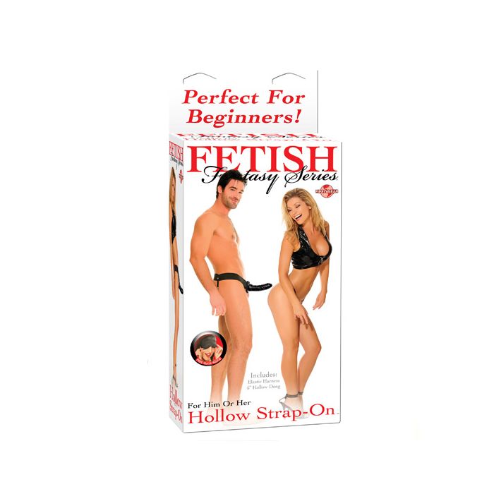 Strap On Fetish Fantasy Oco Preto Iniciantes 15 cm