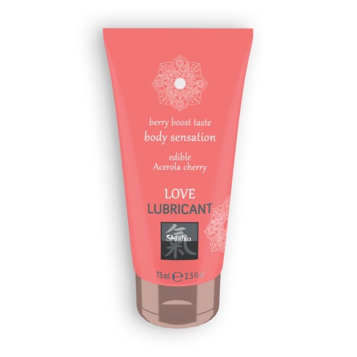 Lubrificante Comestível Shiatsu Berry Boost Taste Body Sensation Acerola & Cereja (75 ml)