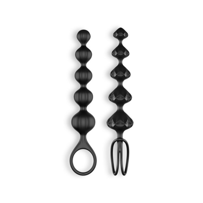 Conjunto de 2 Tiras Love Beads Satisfyer Pretas