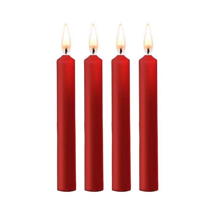 Velas Ouch! Teasing Wax Candles Vermelhas (4 Un)