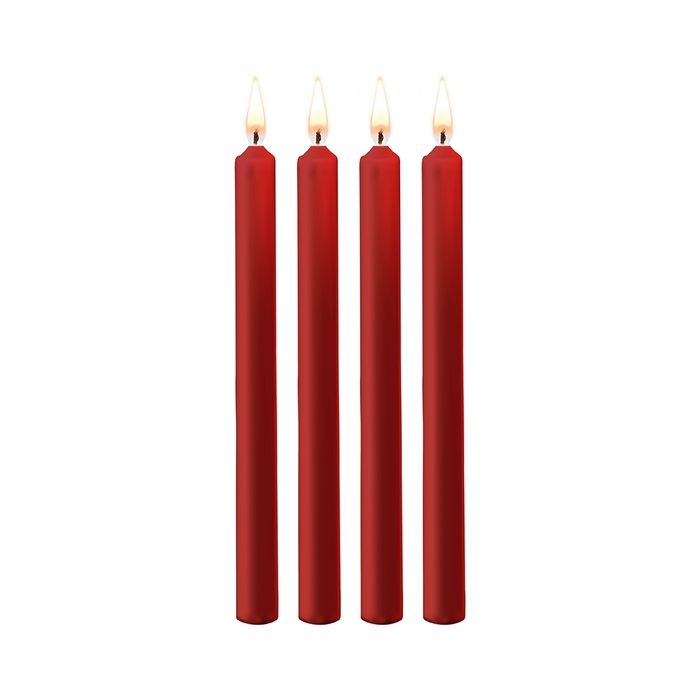 Velas Ouch! Teasing Wax Candles Grandes Vermelhas (4 Un)