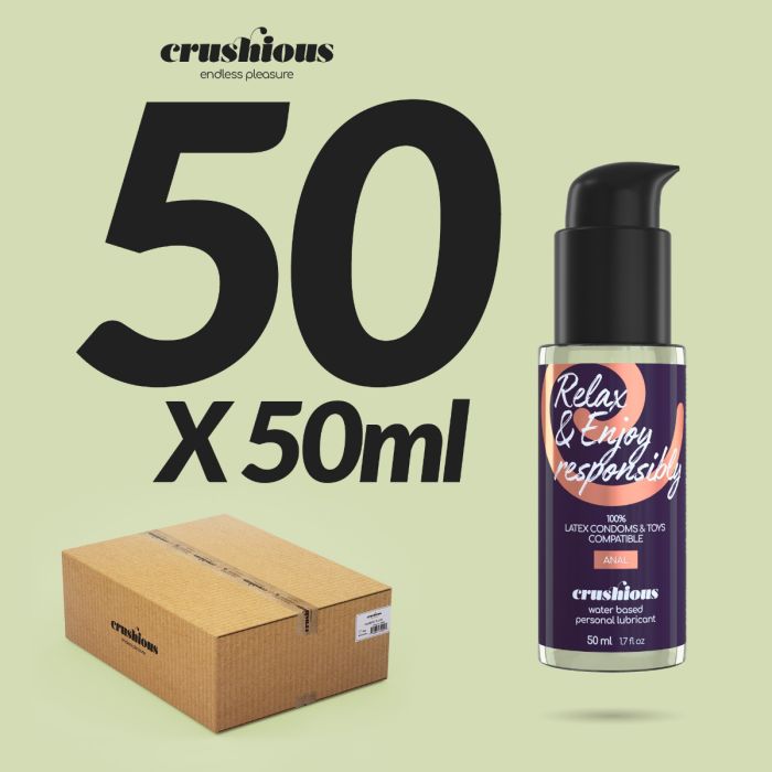 Pack de Lubrificantes Anal à Base de Água Crushious (50 X 50 ml)