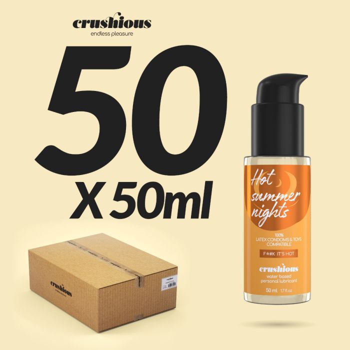 Pack de Lubrificantes à Base de Água Crushious Efeito Calor (50 X 50 ml)