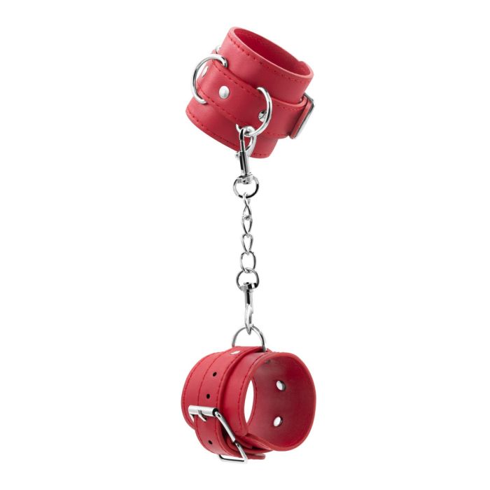 Algemas de Couro Bondage Love Crushious Vermelhas