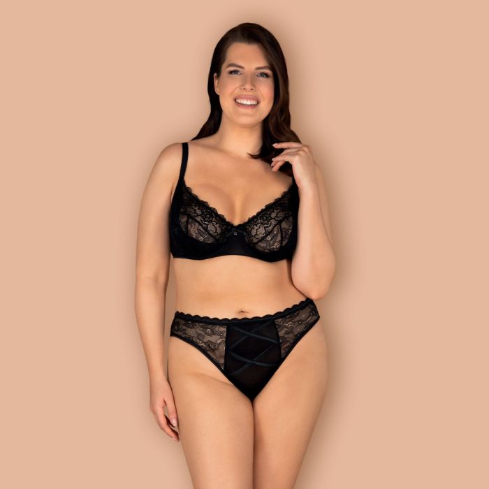 Conjunto Laurise Tamanho Queen Obsessive Preto Frente
