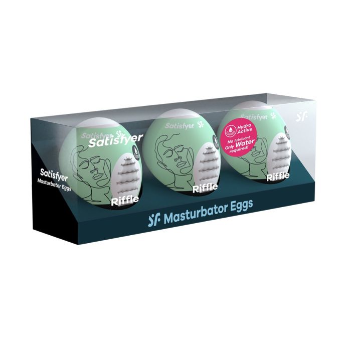 Pack de 3 Masturbador Masturbator Egg Riffle Satisfyer
