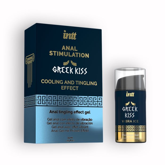 Gel de Massagem Anal C/ Efeito de Vibração Greek Kiss Innt (15 ml) Conjunto