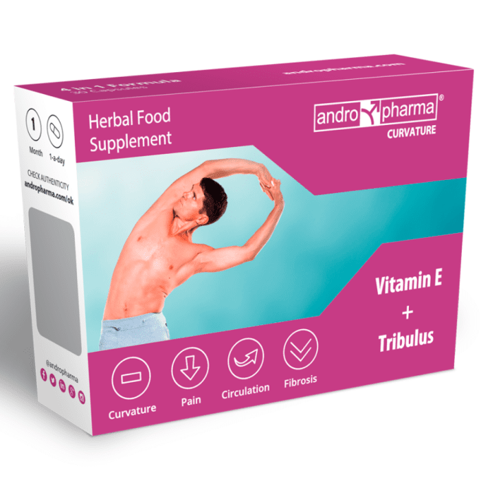 Suplemento AndroPharma Curvature Vitamina E + Tribulus (30 Un)