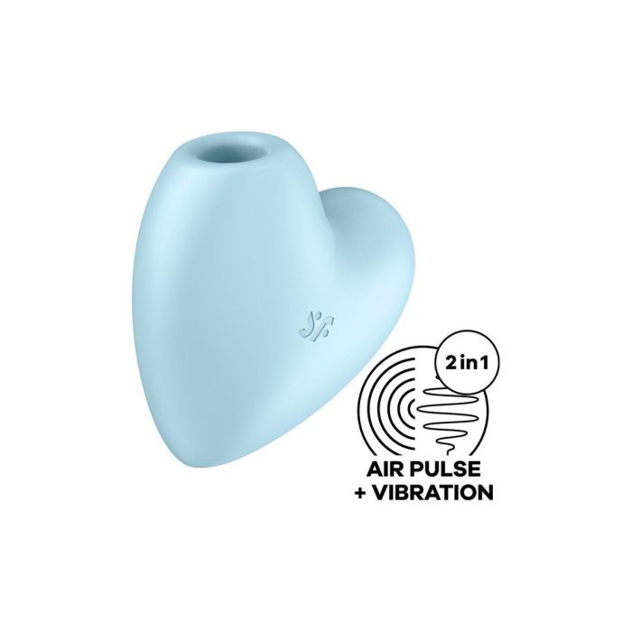 Vibrador Recarregável Cutie Heart Satisfyer Azul
