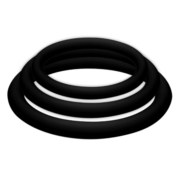 Conjunto de Anéis JoyDivision PotenzPlus Pretos