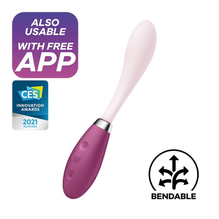 Vibrador Recarregável Satisfyer G-Spot Flex 3 Bordô
