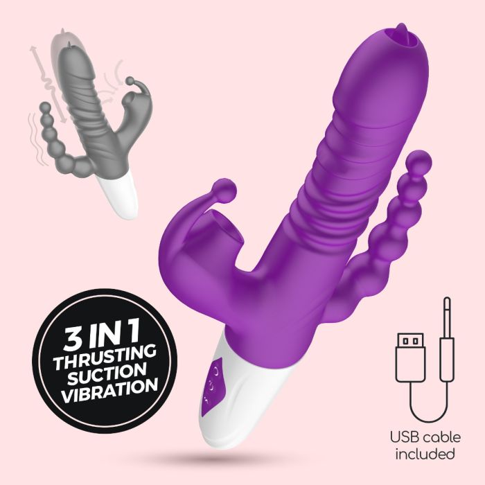 Vibrador Recarregável C/ Sucção Crushious Wrangler
