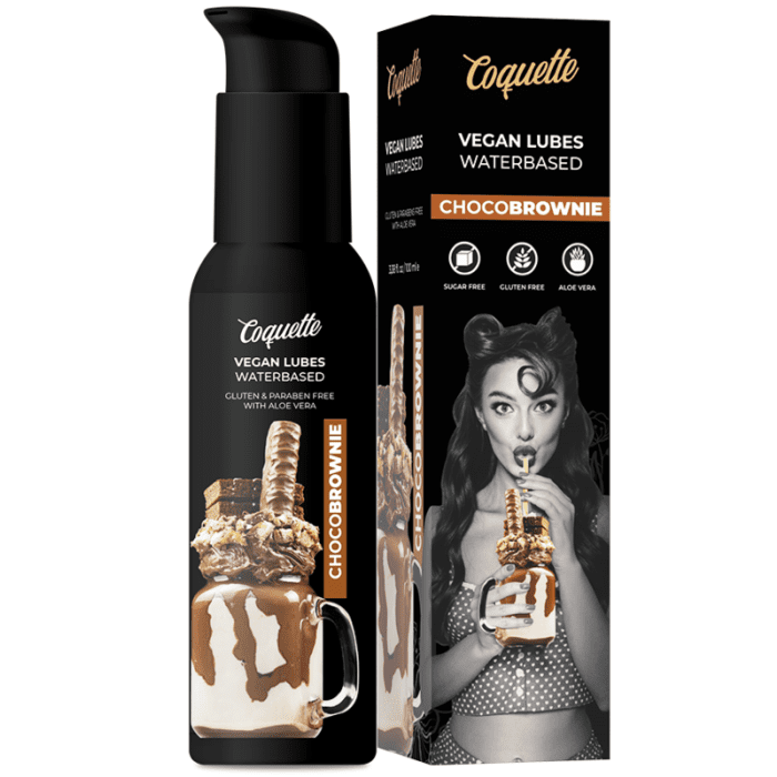 Lubrificante à Base de Água Coquette Vegan Lubes ChocoBrownie (100 ml) Conjunto