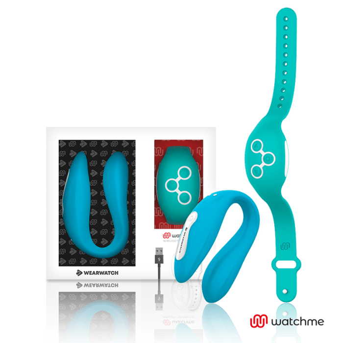 Vibrador Recarregável WearWatch WatchMe Wireless Indigo & Aquamarine Conjunto