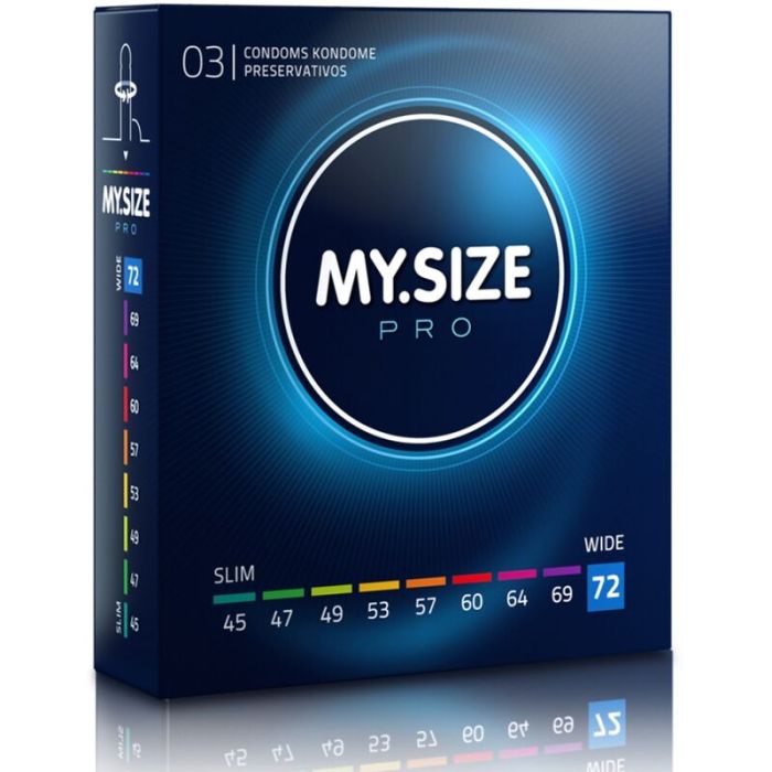 Preservativos My Size Pro 72 mm (3 Un)