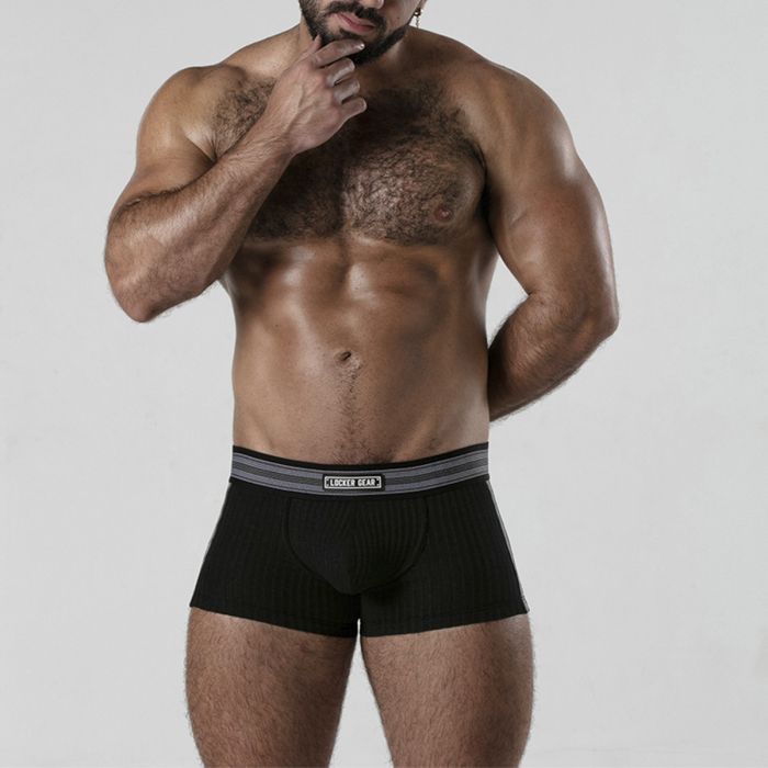 Boxers Backroom Bottomless Locker Gear Pretos Frente