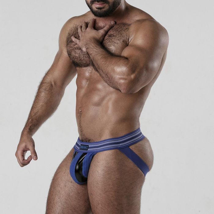Jockstrap Backroom Bottomless Locker Gear Azul Lateral