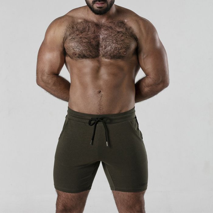 Calção Side Strip Short Locker Gear Caqui Frente