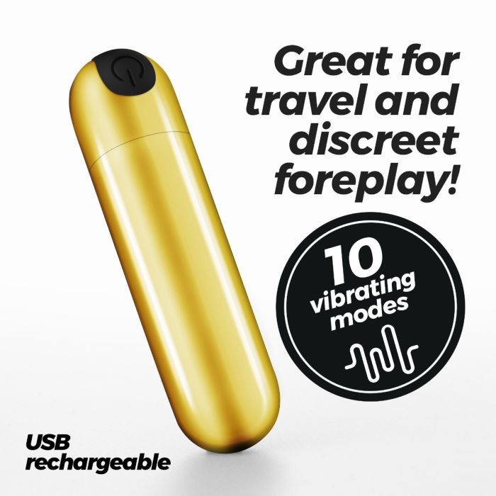 Bala Recarregável Crushious iMoan Dourada