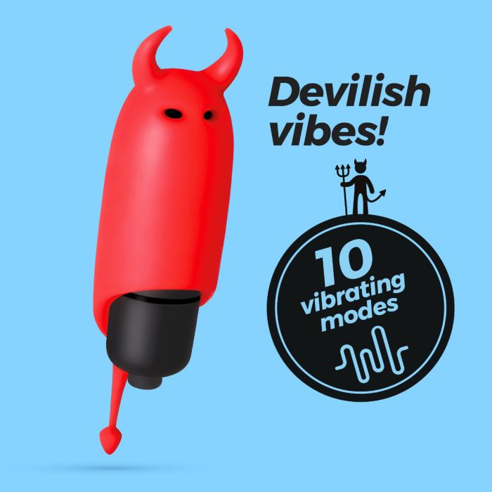 O-Pet Diabo C/ Bala Vibratória Crushious Vermelha