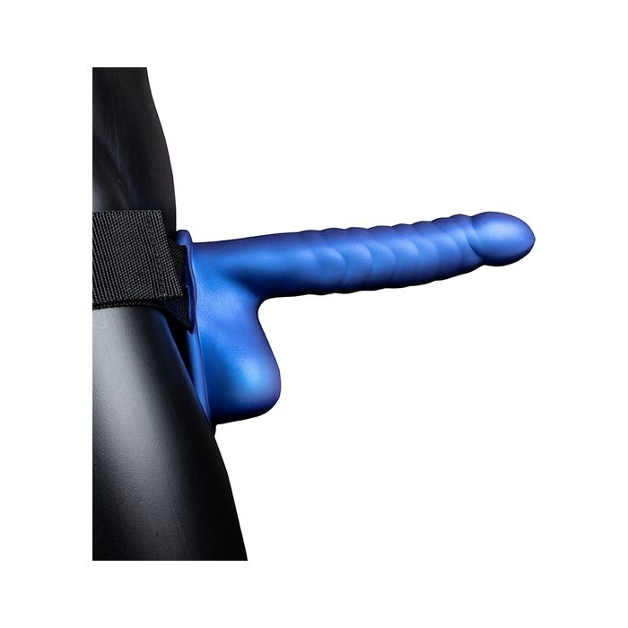 Strap On Ouch! Hollow Strap-On Ribbed Azul