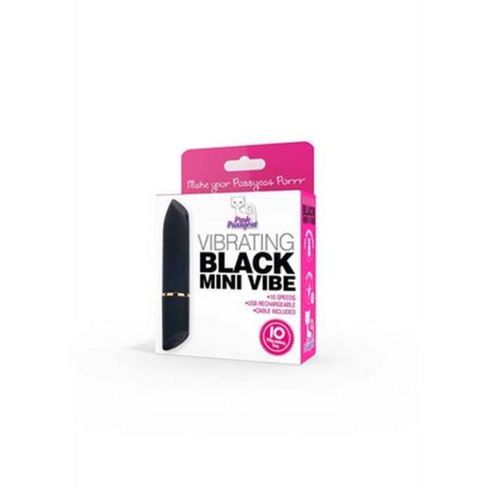 Mini Vibrador Recarregável Pink Pussycat Preto